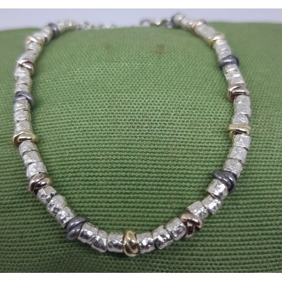 Pulsera plata chapada