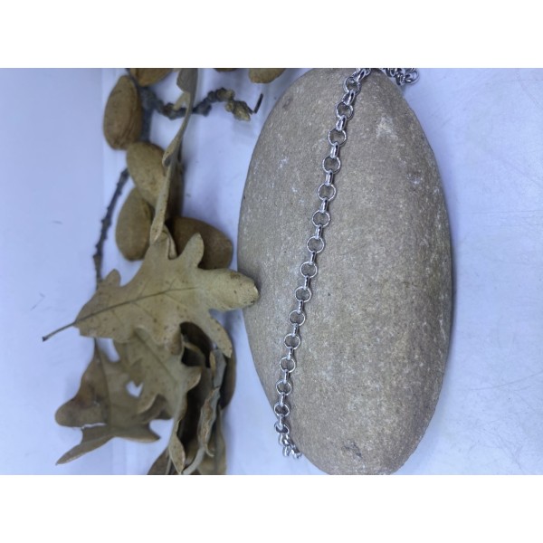 Pulsera plata de circulos