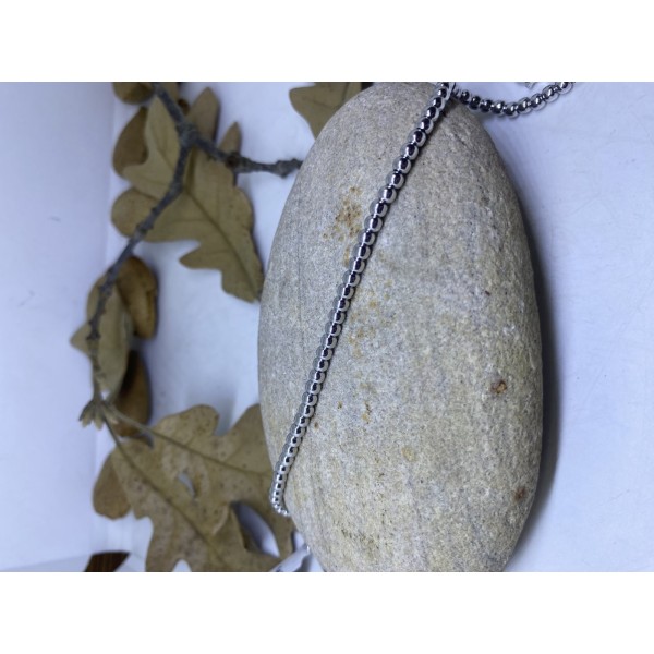Pulsera plata bolitas
