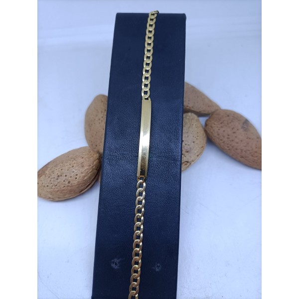 Pulsera oro placa
