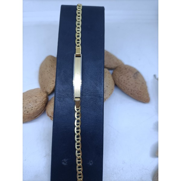 Pulsera oro placa