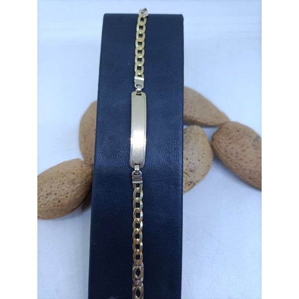Pulsera oro placa