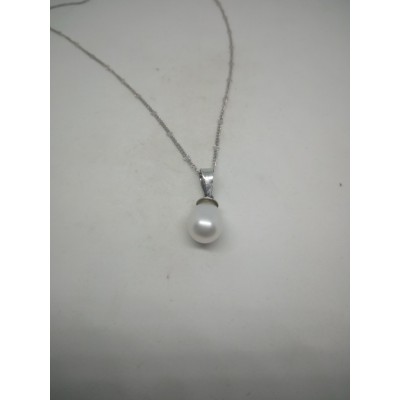 Cadena con colgante perla