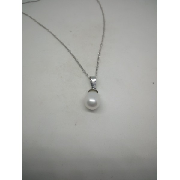Cadena con colgante perla