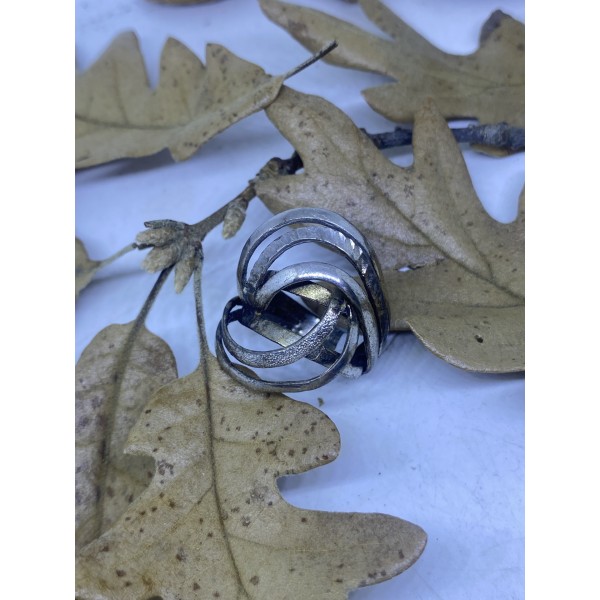 Anillo plata grande