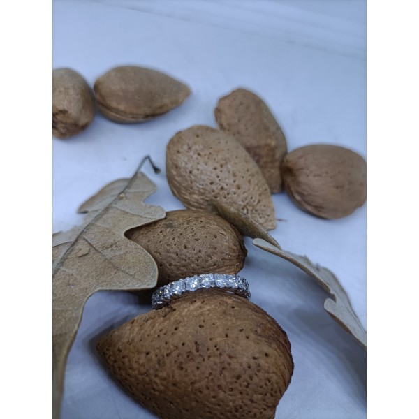 Anillo de ror blanco con brillantes 1.16ctes