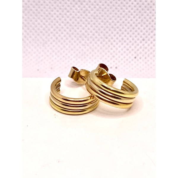 par pendientes aro oro amarillo