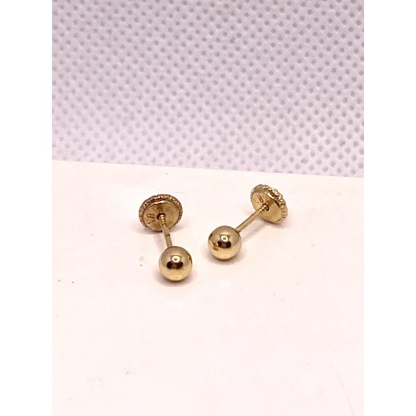 par pendientes perla pequeña oro amarillo