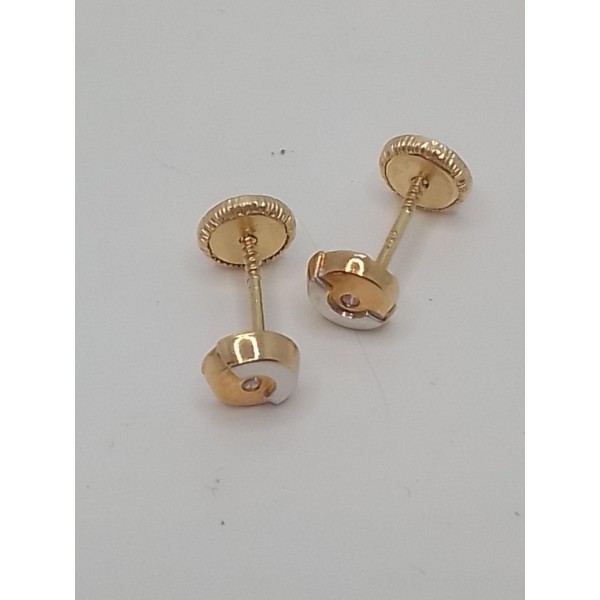 pendientes bebe bicolor