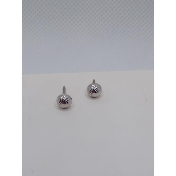par pendientes oro blanco