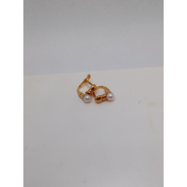 par pendientes oro amarillo