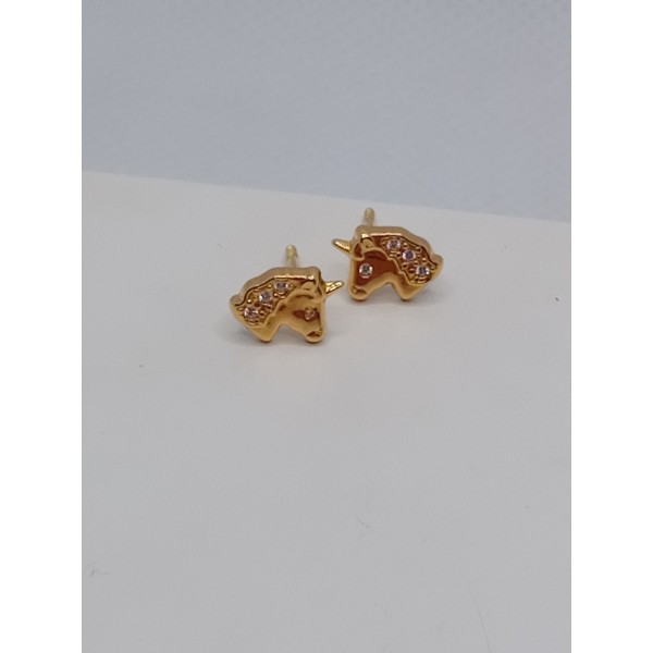 par pendientes oro amarillo niña