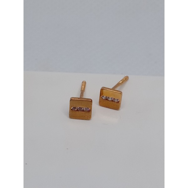 par pendientes oro amarillo niña