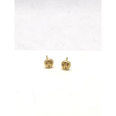 par pendientes oro amarillo bebe