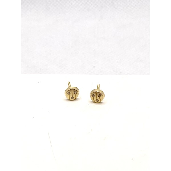 par pendientes oro amarillo bebe