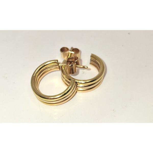 pendientes oro amarillo