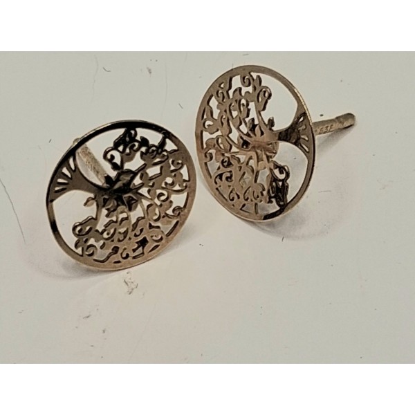 pendientes oro amarillo