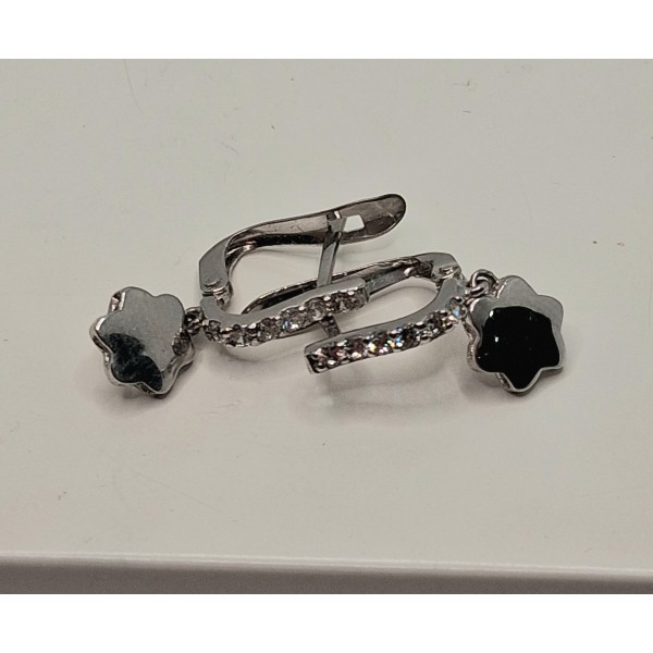 pendientes oro blanco