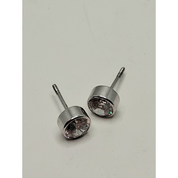 pendientes oro blanco