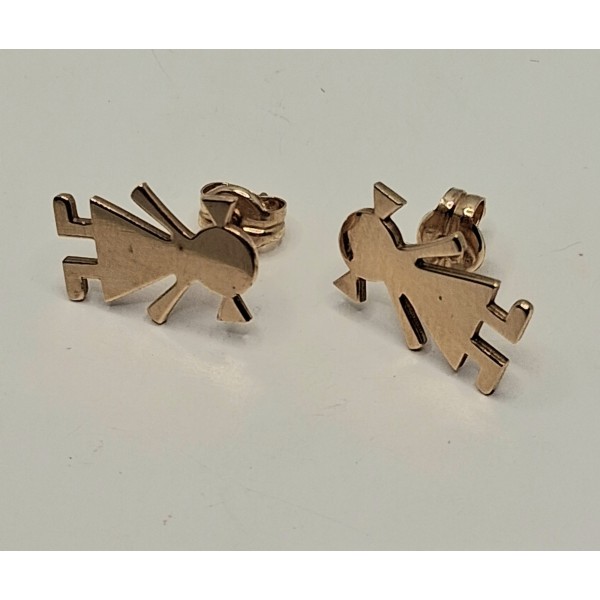 pendientes oro niña