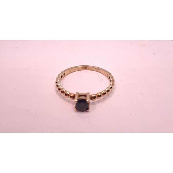 anillo oro amarillo con zafiro