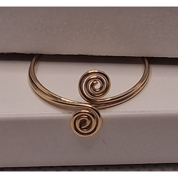 anillo oro espiral