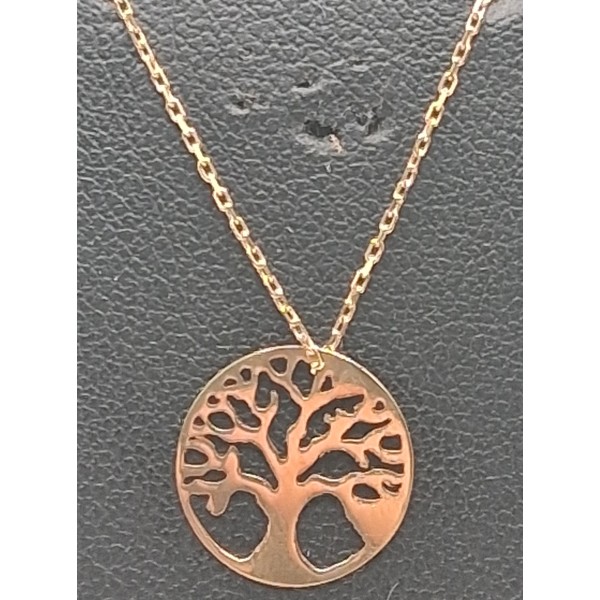 colgante oro árbol de la vida