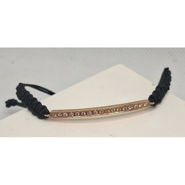 pulsera oro amarillo con brillantes 0,19 ctes