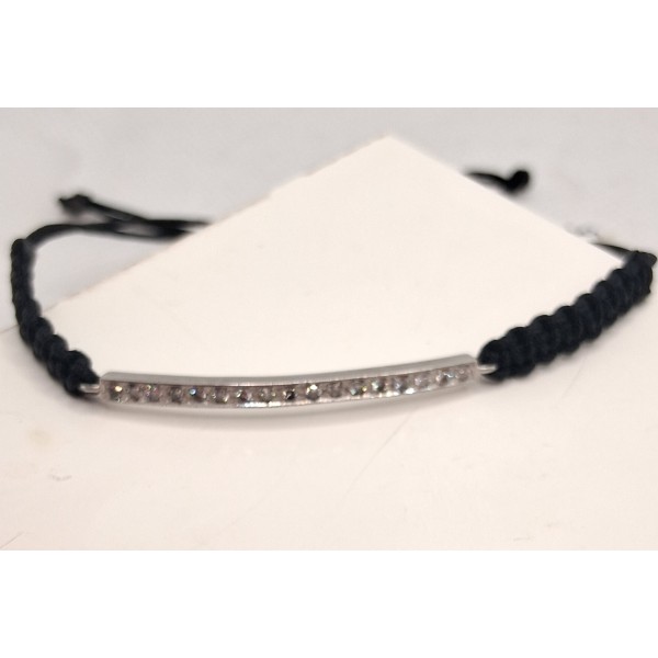 pulsera oro blanco con brillantes 0,19 ctes