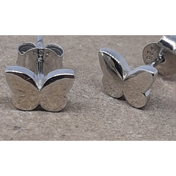 Pendientes plata mariposa