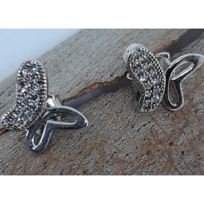 Pendientes plata con piedras