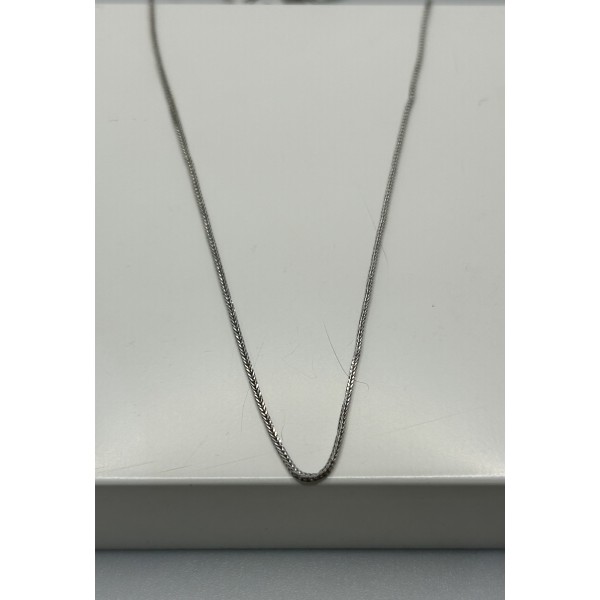 cadena oro blanco, de 18 ktes