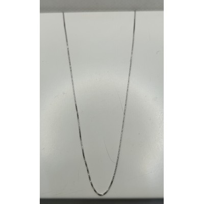 cadena de oro blanco, de 18ktes