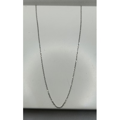 cadena de oro blanco, de 18ktes