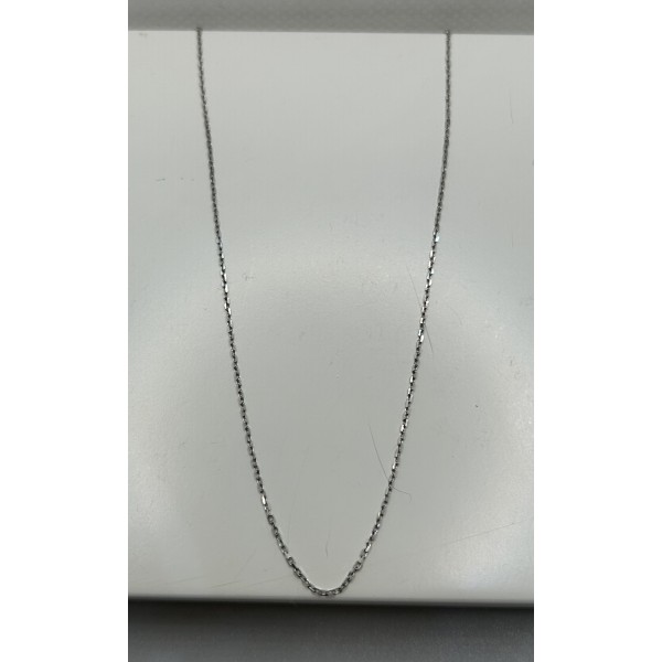 cadena de oro blanco, de 18ktes