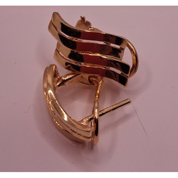 pendientes plata chapados