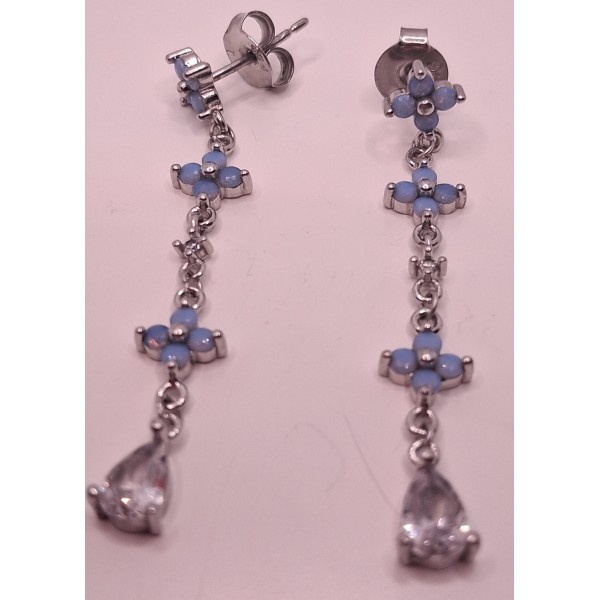 pendientes plata esmaltados