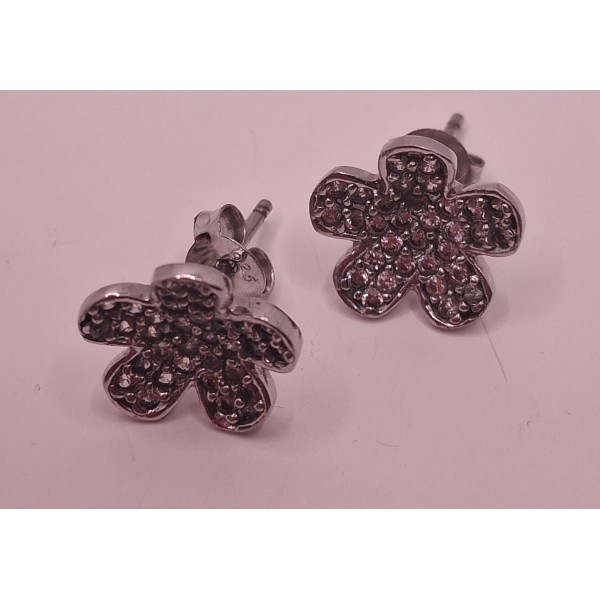 pendientes plata con zc