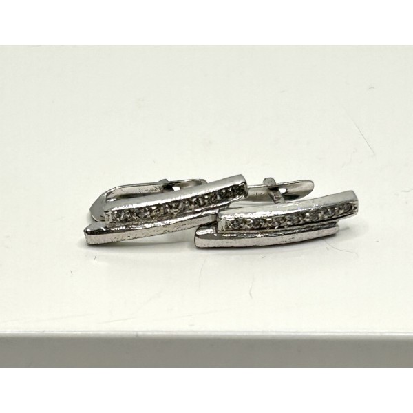 pendientes plata con zc