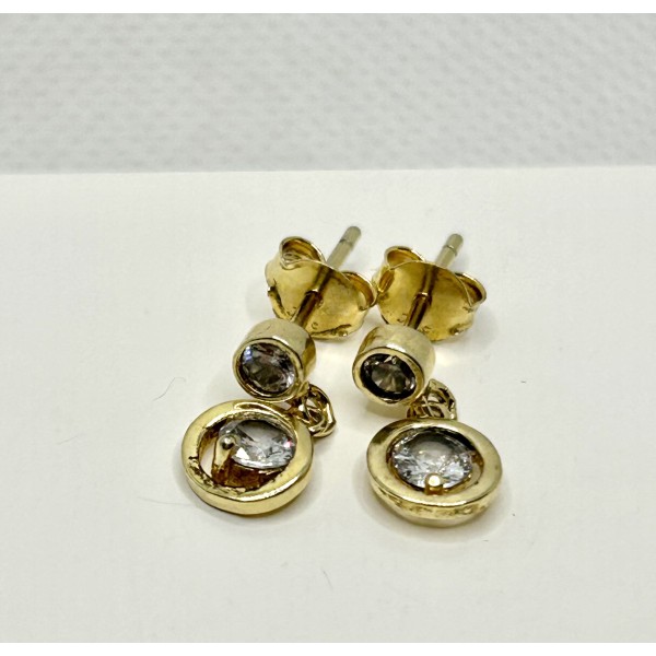 pendientes plata chapados