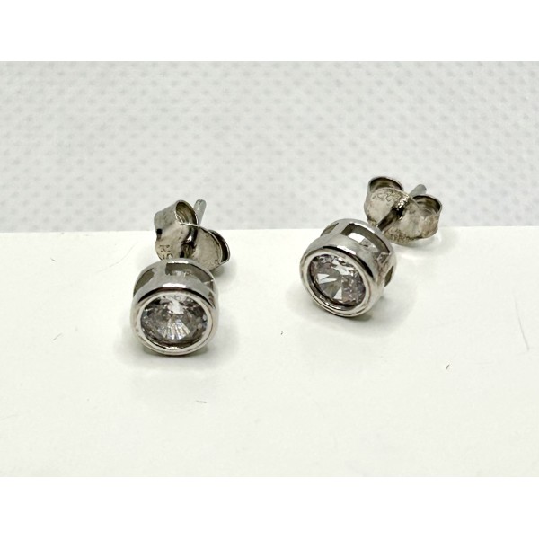 pendientes plata con zc