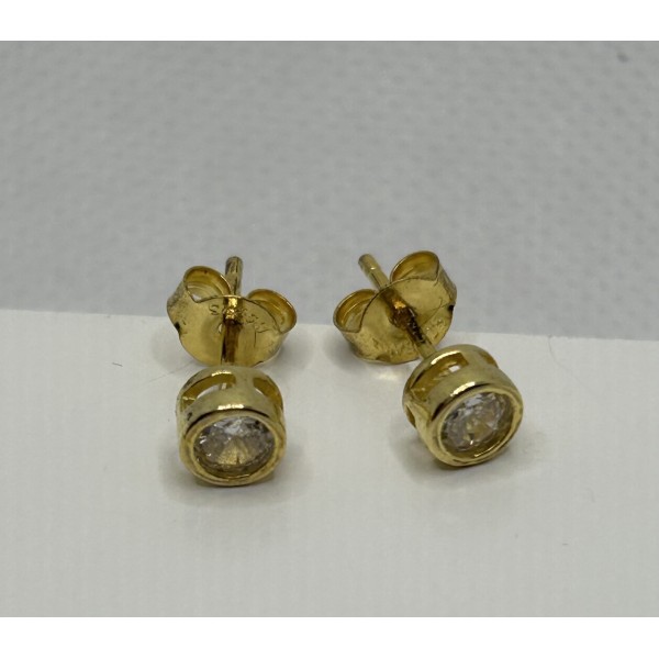 pendientes plata con zc chapada