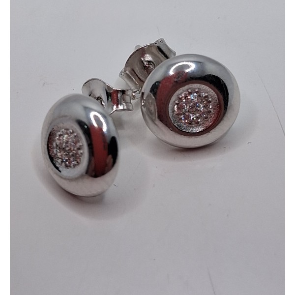 pendientes plata con zc