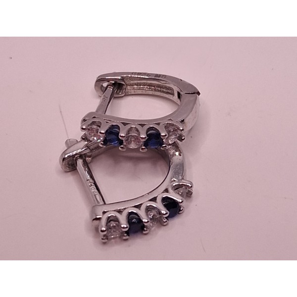 pendientes plata con zc
