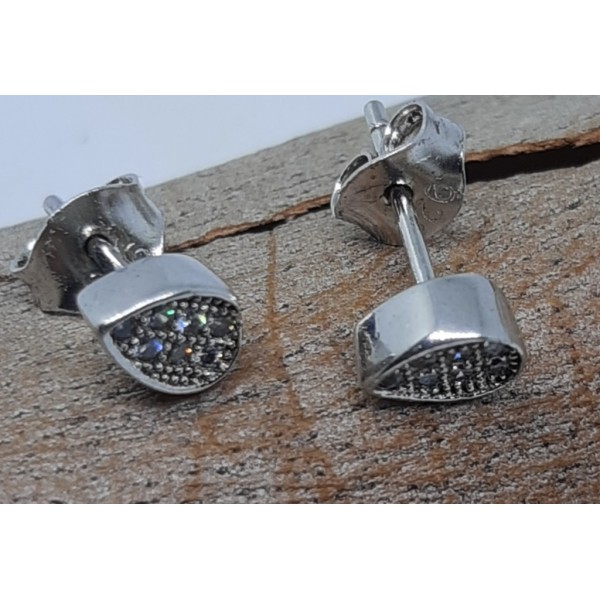 Pendiente plata lagrima zc
