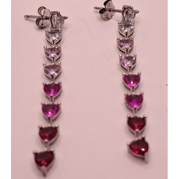 pendientes plata con zc color